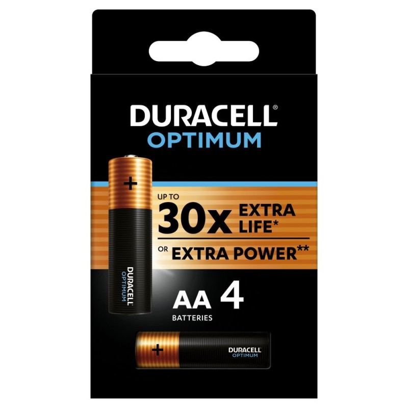 Duracell Optimum alkalická baterie 4 ks (AA)