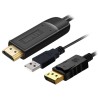 PremiumCord Kabel HDMI 2.0 na DisplayPort 1.2 pro rozlišení 4K@60Hz, 2m