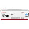 Canon originální vysokokapacitní toner Cartridge 069 H C azurový, MF752Cdw, 754Cdw, LBP673Cdw, kapacita 5 500 stran/K/