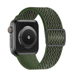 Swissten řemínek pro apple watch nylonový 38 / 40 / 41 mm khaki (se sponou)