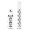 Swissten řemínek pro apple watch silikonový - sport 38 / 40 / 41 mm platinovo/černý