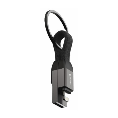 Swissten magnetický keychain kabel usb-a / lightning 9,7 cm