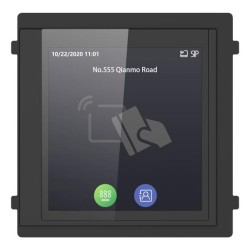 Hikvision DS-KD-TDE - Dotykový modul interkomu 3v1, čtečka EM karet