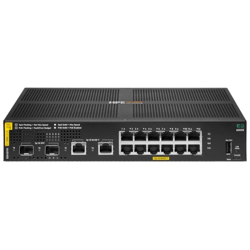 HPE Aruba 6000 12G CL4 2SFP 139W Swch