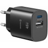 Swissten Síťový Adaptér Edge GaN 1x USB-C PD 45W + 1x USB-A 18W QC Černý