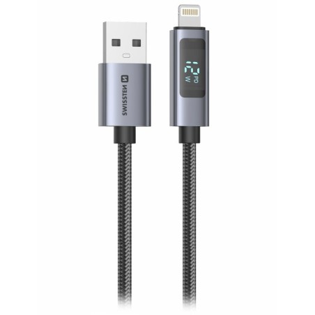 Swissten LCD kabel USB-A / lightning 1m