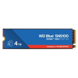 WD Blue SN5100 4TB SSD Powered by SANDISK / NVMe M.2 PCIe Gen4 / Interní / chladič / M.2 2280