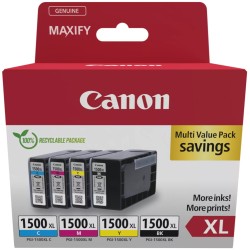 Canon inkoustová náplň PGI-1500XL BK/C/M/Y MULTI Ink Value Pack