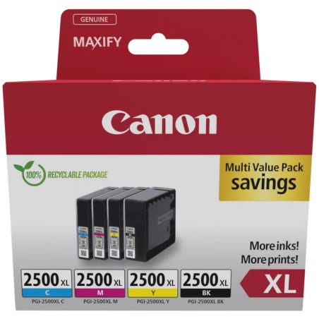 Canon inkoustová náplň PGI-2500XL BK/C/M/Y MULTI Ink Value Pack