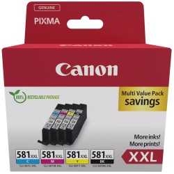 Canon inkoustová náplň CLI-581XXL BK/C/M/Y MULTI Ink Value Pack