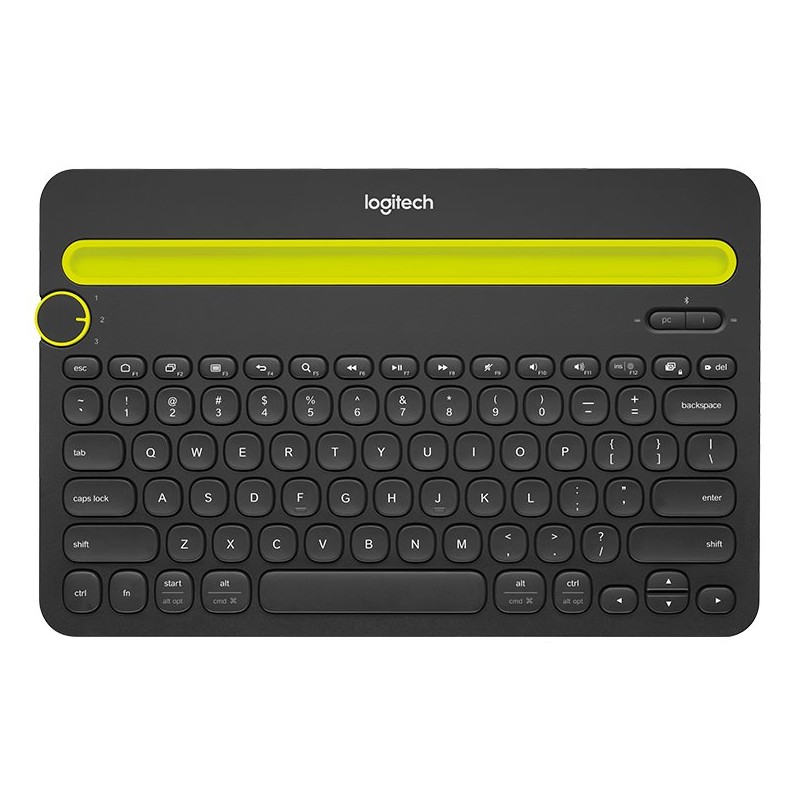 Logitech klávesnice K480/ Bezdrátová/ Bluetooth/ US (americká)/ černá
