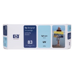 HP 83 světle azurová inkoustová kazeta DesignJet UV, 680 ml
