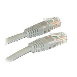 XtendLan Patch kabel Cat5e UTP 1m - šedý