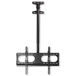 NEDIS stropní držák pro LCD a TV/ 42 - 65"/ nosnost 45 kg/ náklon ± 15°/ otáčení 24°/+24°/ ocel/ černý