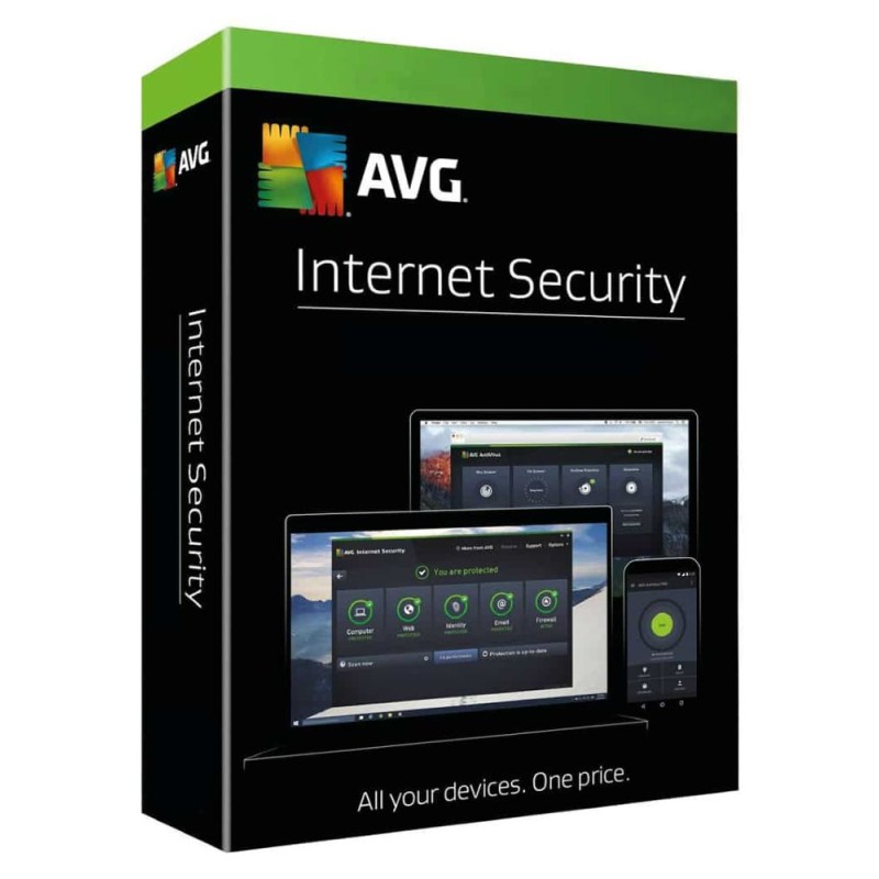 Elektronicky: AVG Internet Security Multi-Device / 10 zařízení na 1 uživatele / el. licence / 1 rok