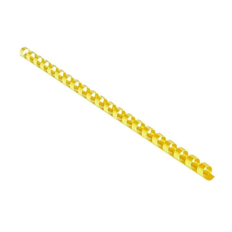 EUROSUPPLIES plastové hřbety/ formát A4/ 28,5mm/ žluté/ 50 pack