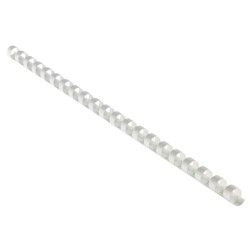 EUROSUPPLIES plastové hřbety/ formát A4/ 51mm/ bílé/ 50 pack